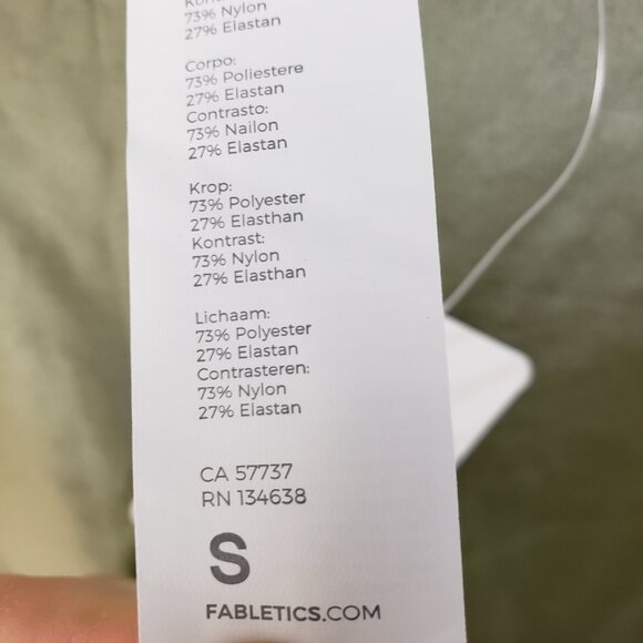 Fabletics NWT Anywhere Motion365+ Shine High-Waisted Legging Size S Moss Green - Picture 6 of 13